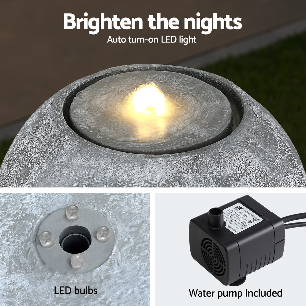 Sculptural Vase Style Solar Water Fountain - Homecoze