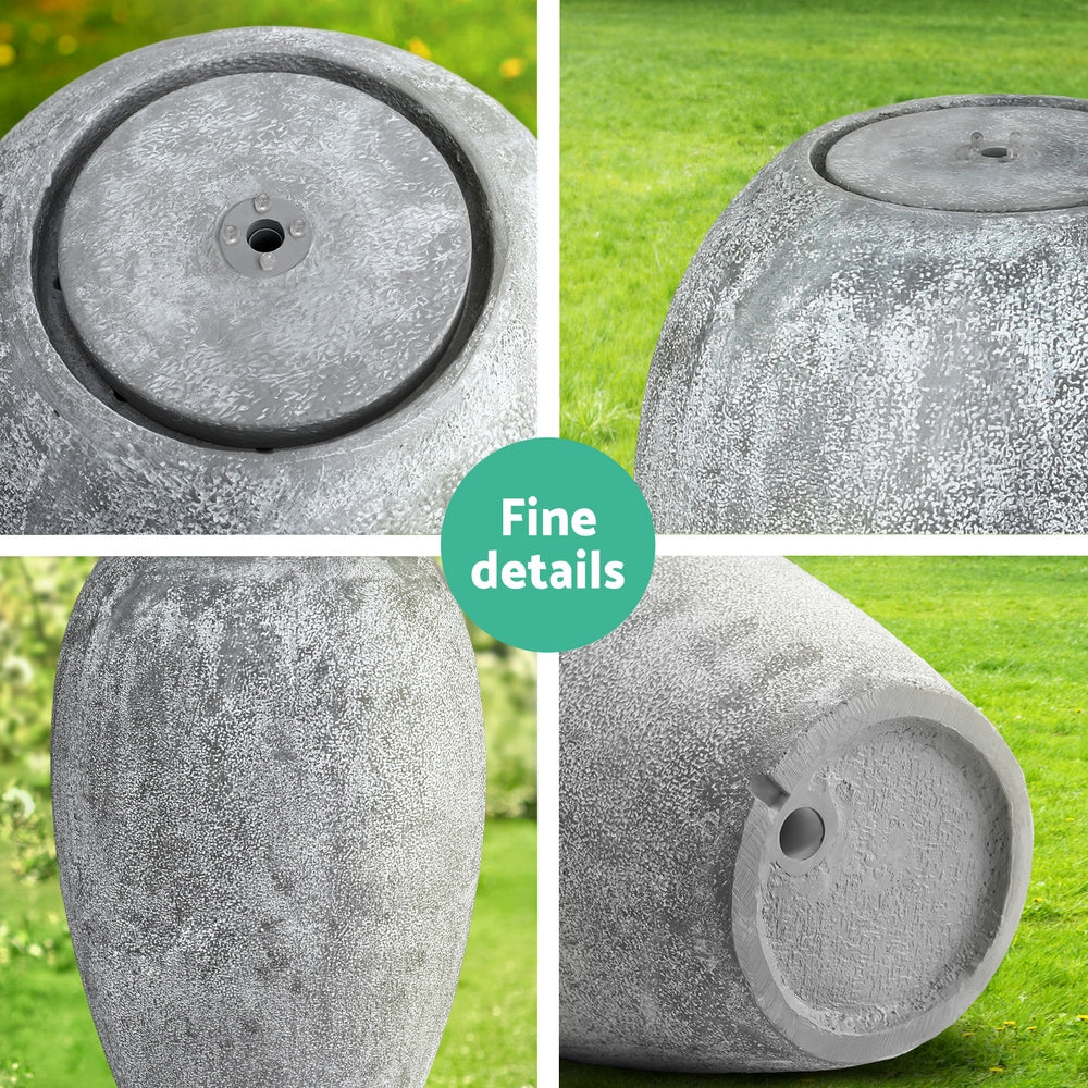 Sculptural Vase Style Solar Water Fountain - Homecoze