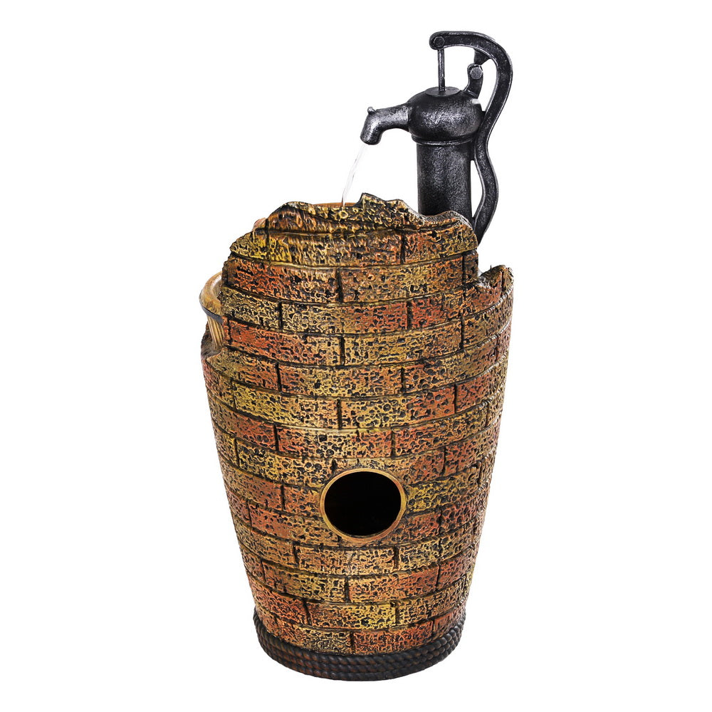Cascading Hand Pump Style Solar Water Fountain 80cm - Homecoze