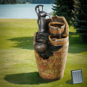 Cascading Hand Pump Style Solar Water Fountain 80cm - Homecoze
