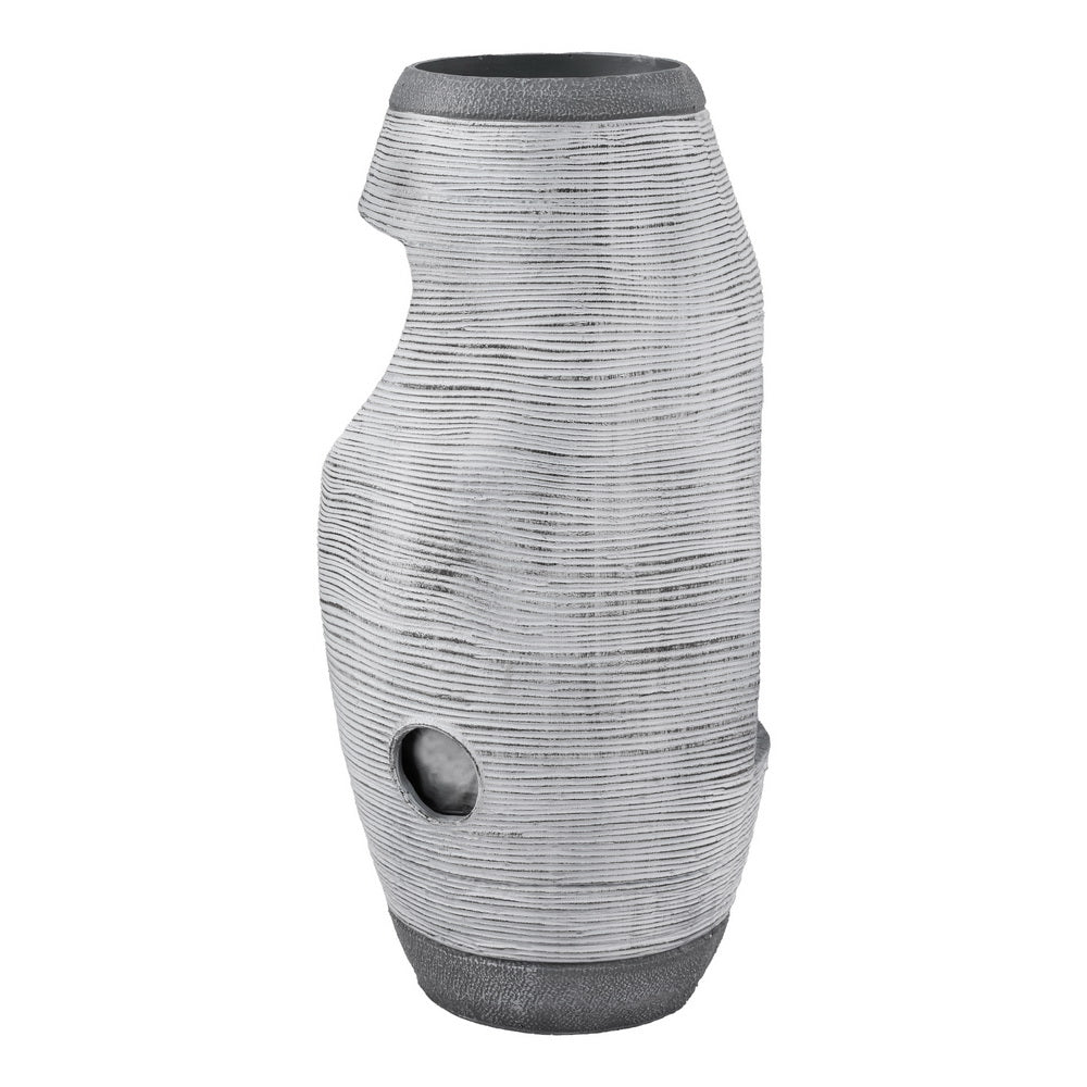48cm Solar Water Fountain - Grey - Homecoze