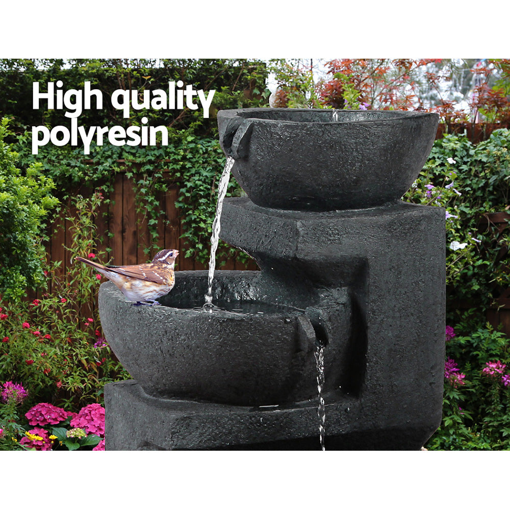 Solar Fountain with LED Lights - Homecoze