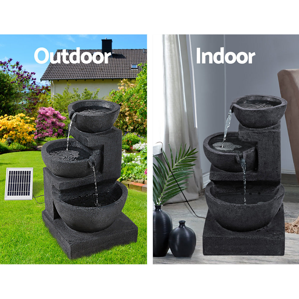 Solar Fountain with LED Lights - Homecoze