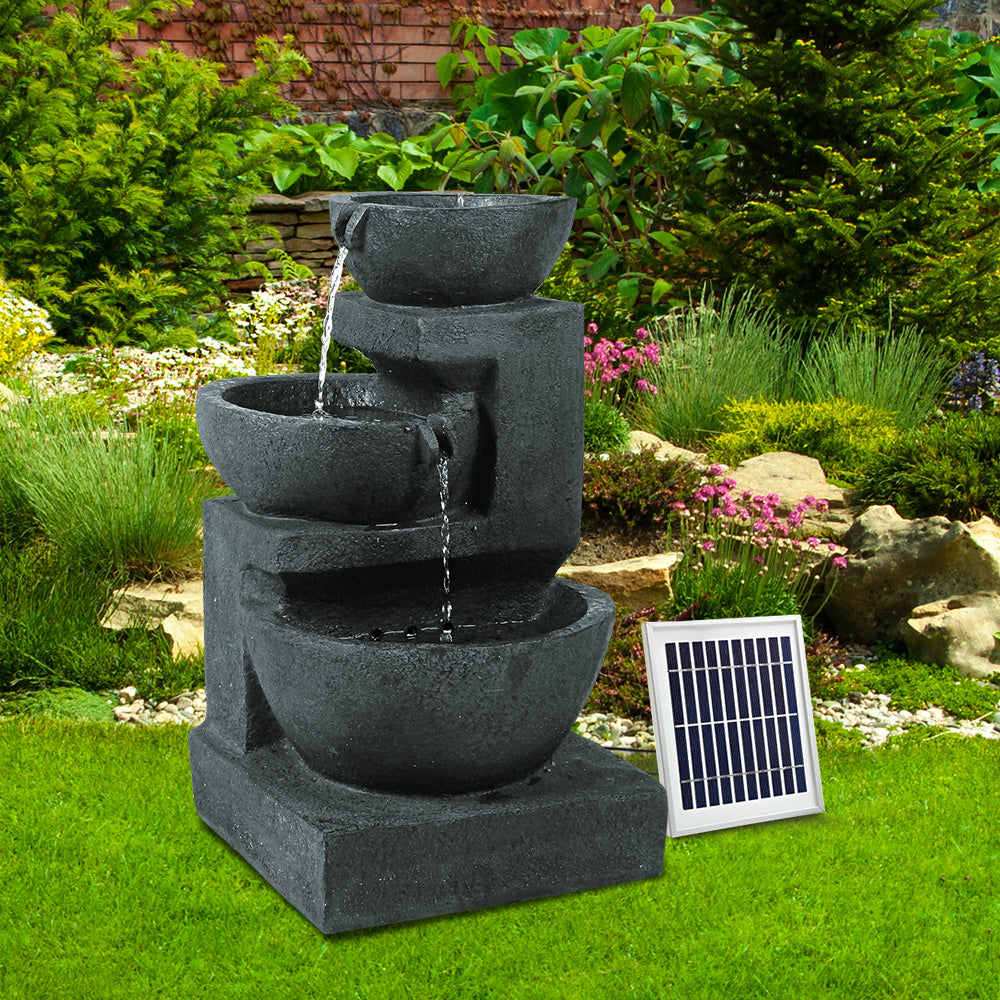 Solar Fountain with LED Lights - Homecoze