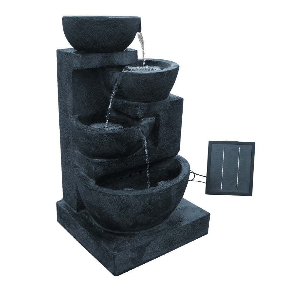 Callan (72cm) 4-Tier Solar Water Fountain - Blue - Homecoze