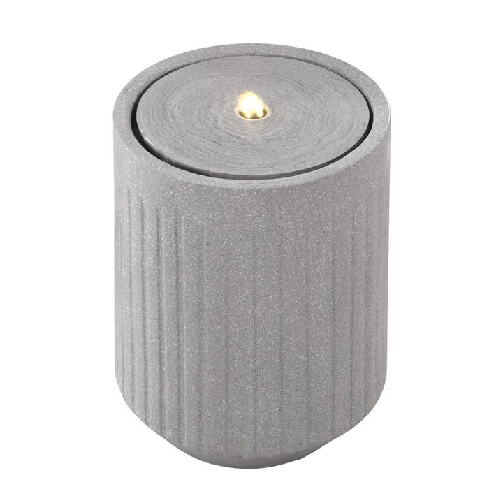 Solar Water Fountain with LED Light - Beige - Homecoze