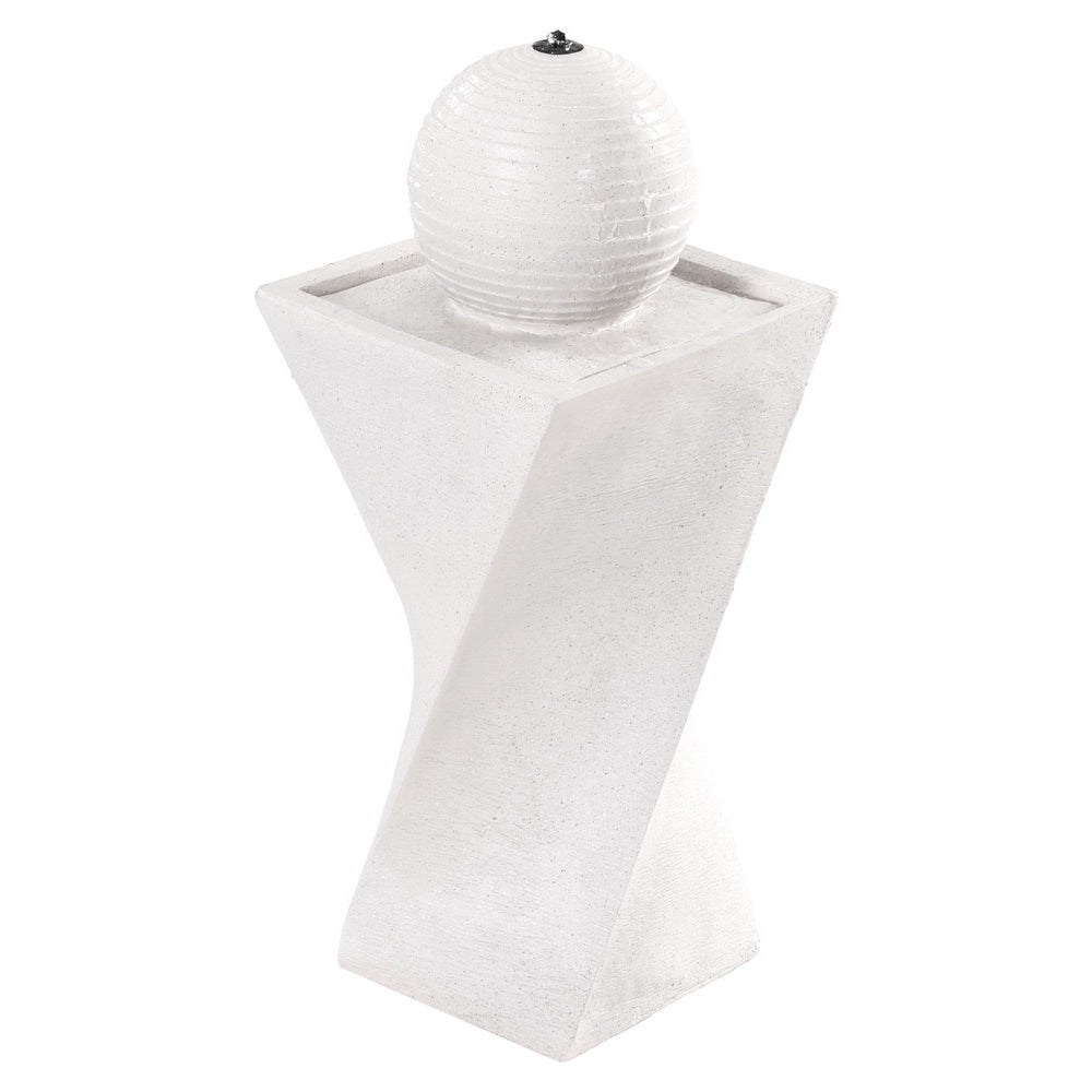 Gardeon Solar Fountain Water Feature Bird Bath Outdoor Garden LED Lights Ball 85CM - Homecoze