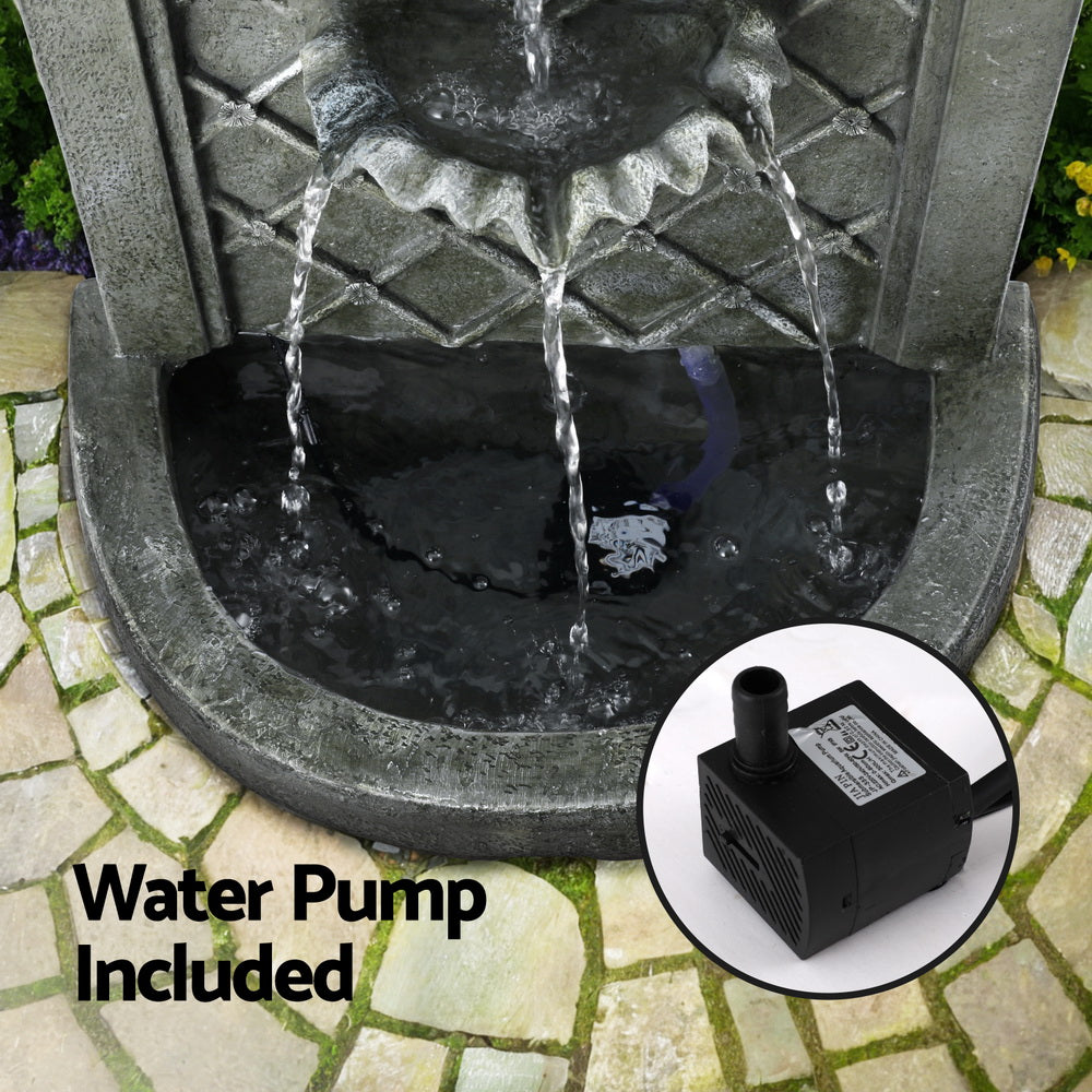 Solar Powered Water Fountain Wall Mount & Free Standing 80cm - Homecoze