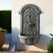 Solar Powered Water Fountain Wall Mount & Free Standing 80cm - Homecoze