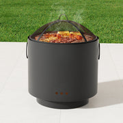 2-in-1 Portable BBQ Fire Pit Grill (42cm) - Iron - Homecoze