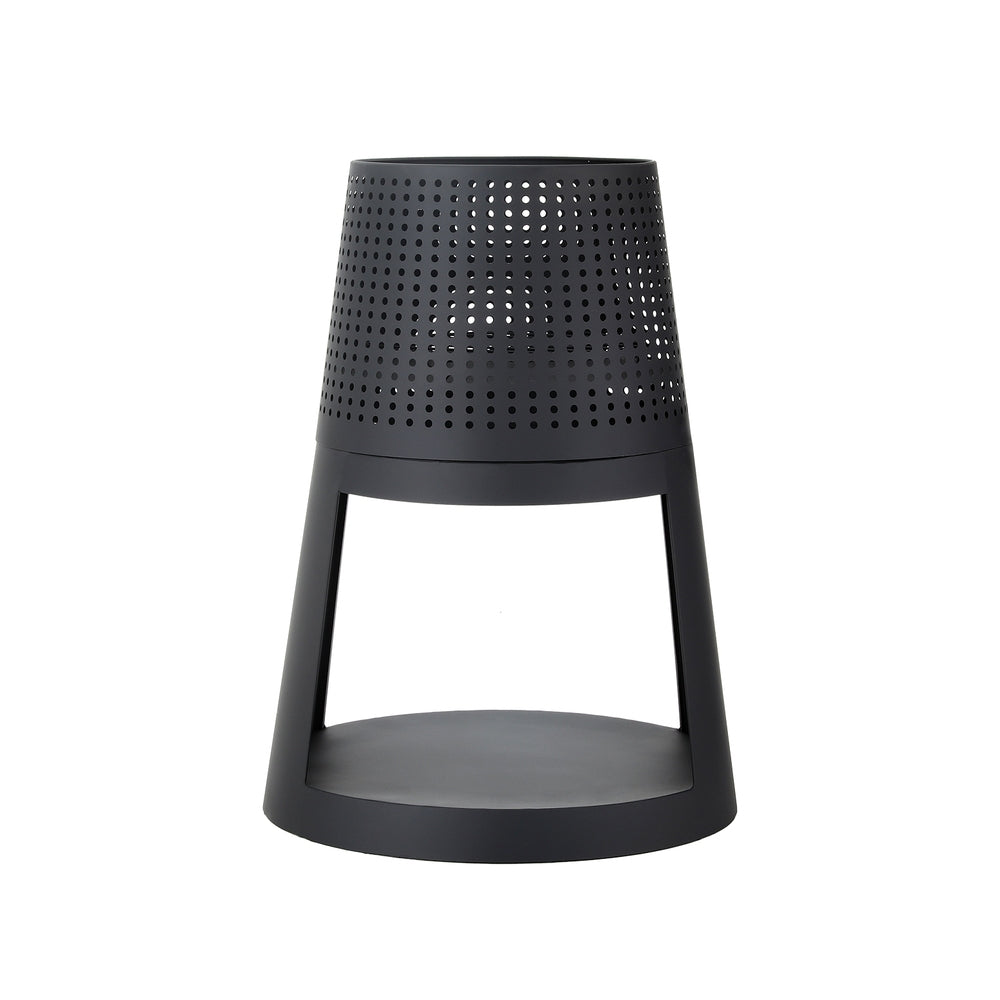 Raised Fire Pit with Wood Storage - Iron - Homecoze