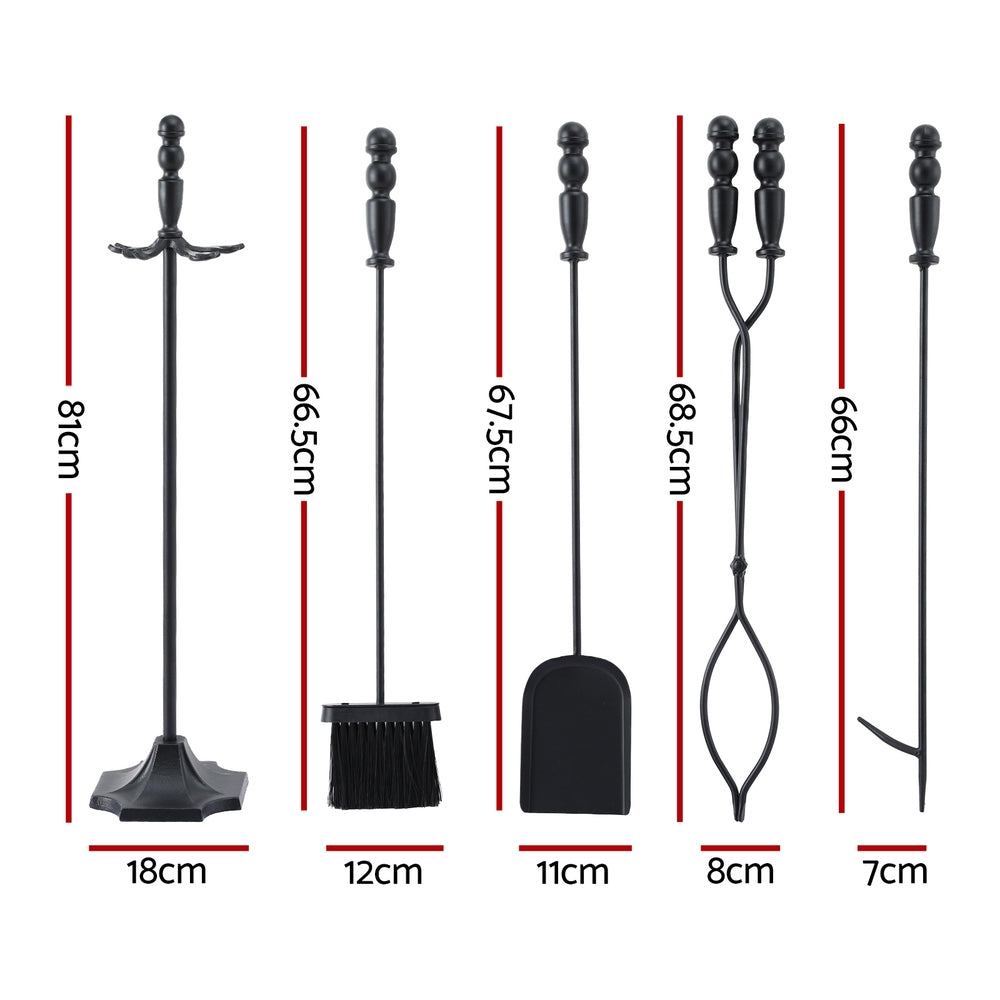 4PC Fireplace Poker Tool Set with Stand - Homecoze