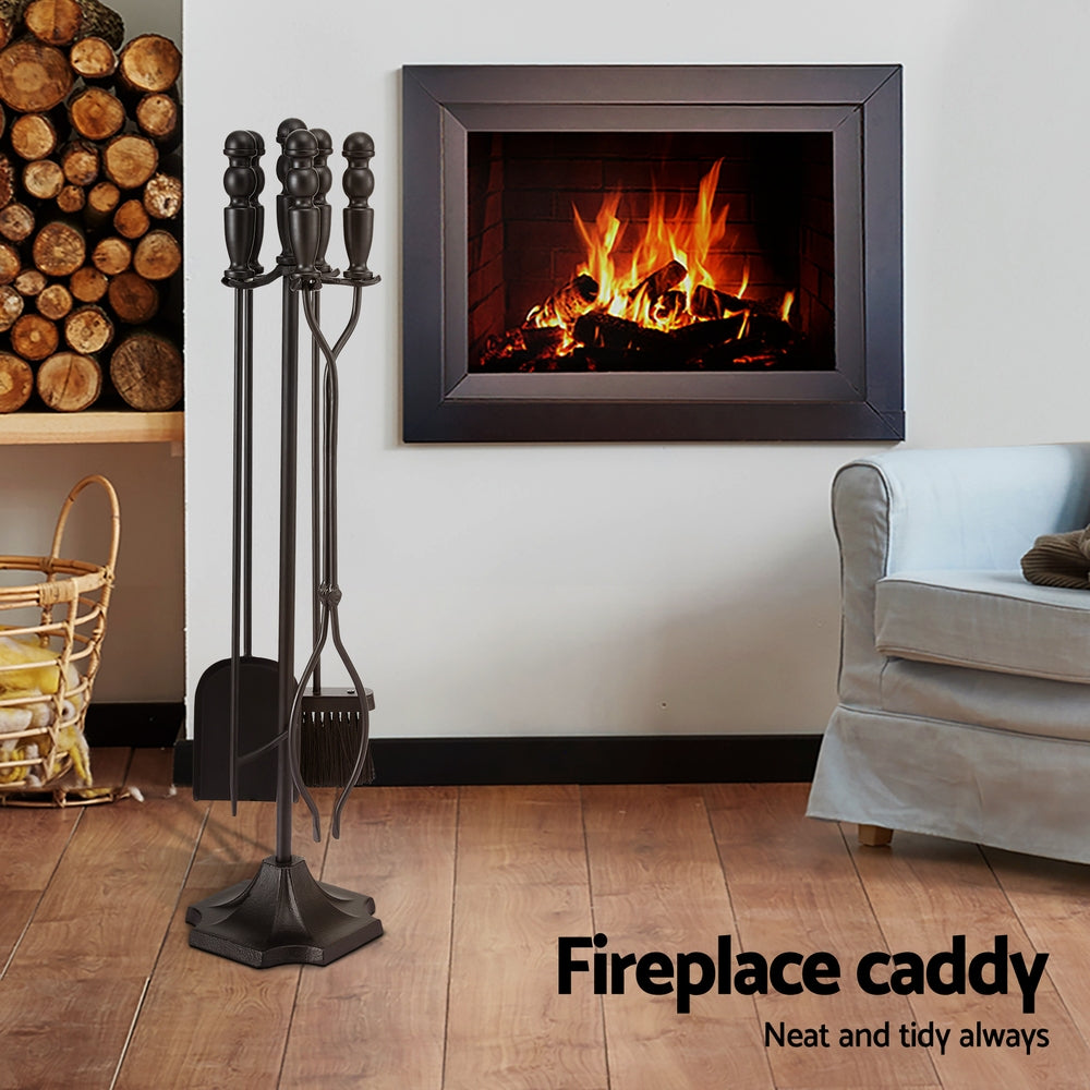 4PC Fireplace Poker Tool Set with Stand - Homecoze