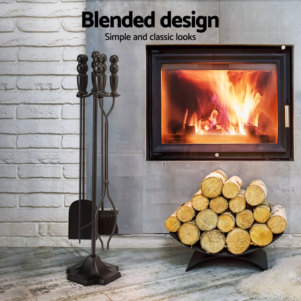 4PC Fireplace Poker Tool Set with Stand - Homecoze