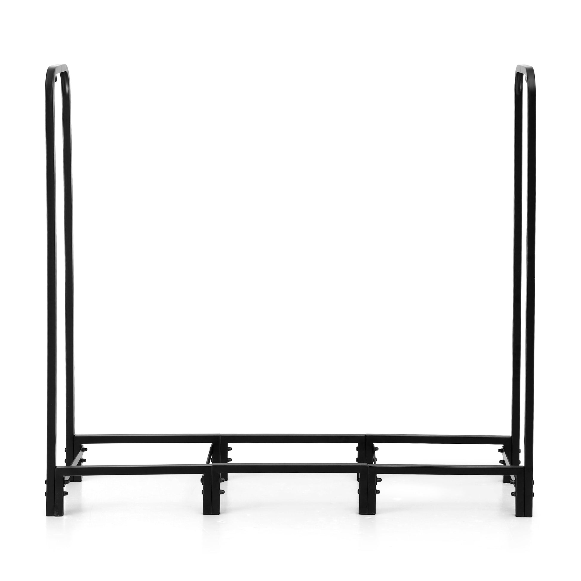 120cm Firewood Storage Rack with Tools - Black - Homecoze