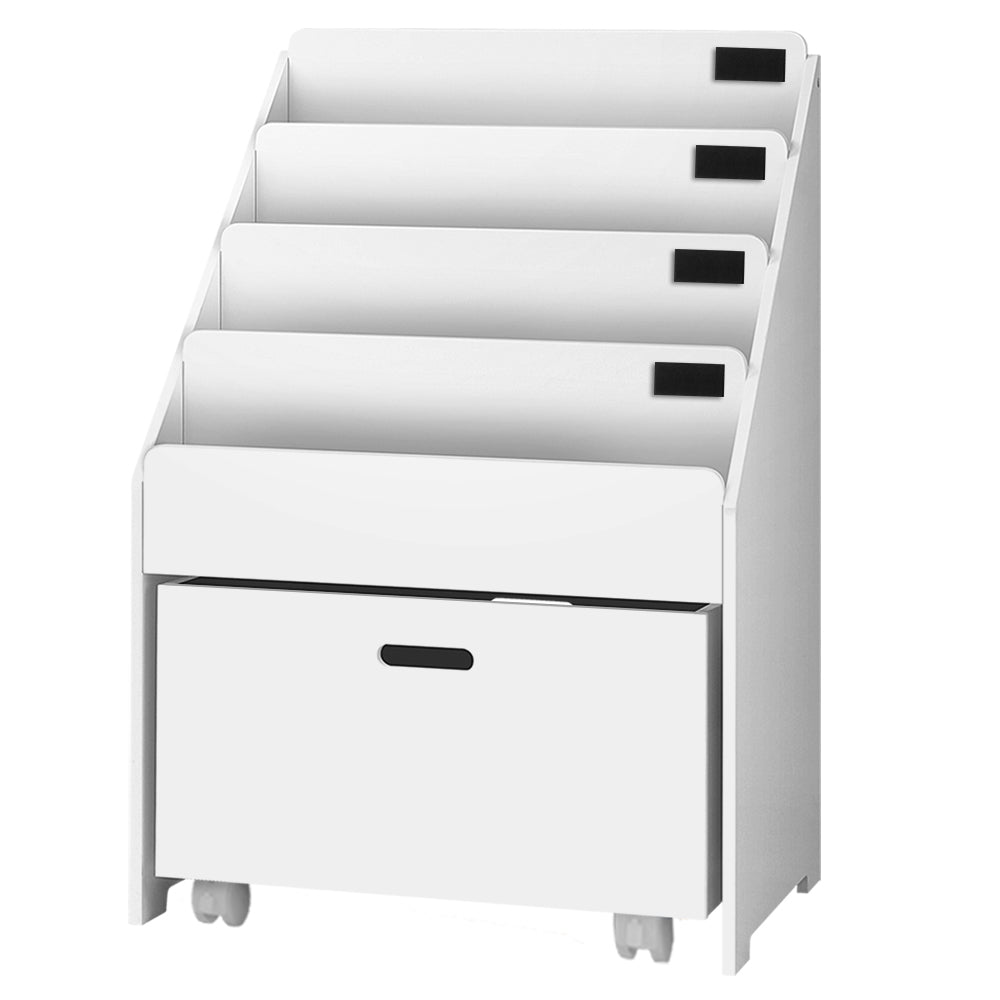 Kids Bookshelf Storage Organiser with Toy Drawer - Homecoze