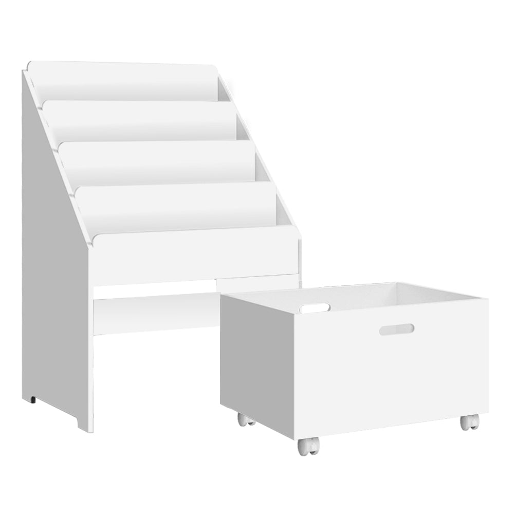 Kids Bookshelf Storage Organiser with Toy Drawer - Homecoze