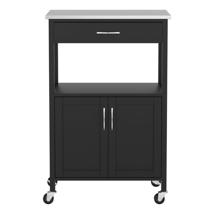 Artiss Kitchen Island Trolley Rolling Serving Cart Storage Drawer Cupboard 60cm - Homecoze