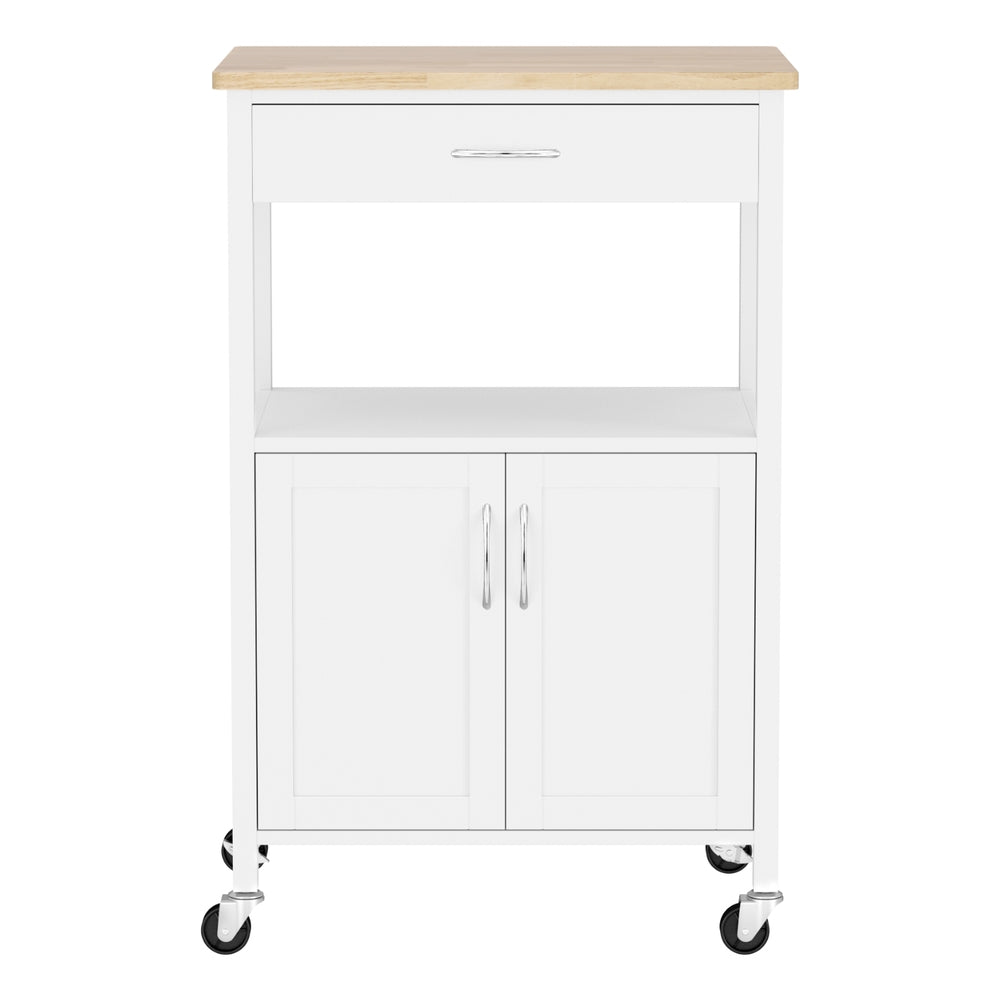 Artiss Kitchen Island Trolley Rolling Serving Cart Storage Drawer Cupboard 60cm - Homecoze