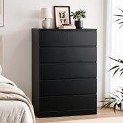 Artiss 6 Chest of Drawers Tallboy PEPE Black - Homecoze