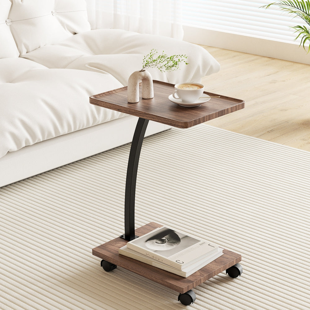 Artiss Coffee Table C Shaped - Homecoze