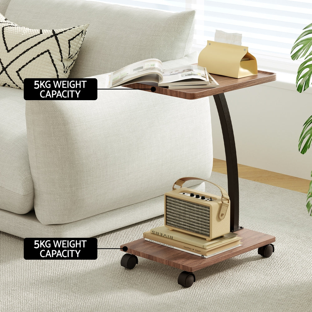 Artiss Coffee Table C Shaped - Homecoze