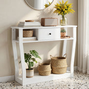 Felicity Console Table with Drawer – White