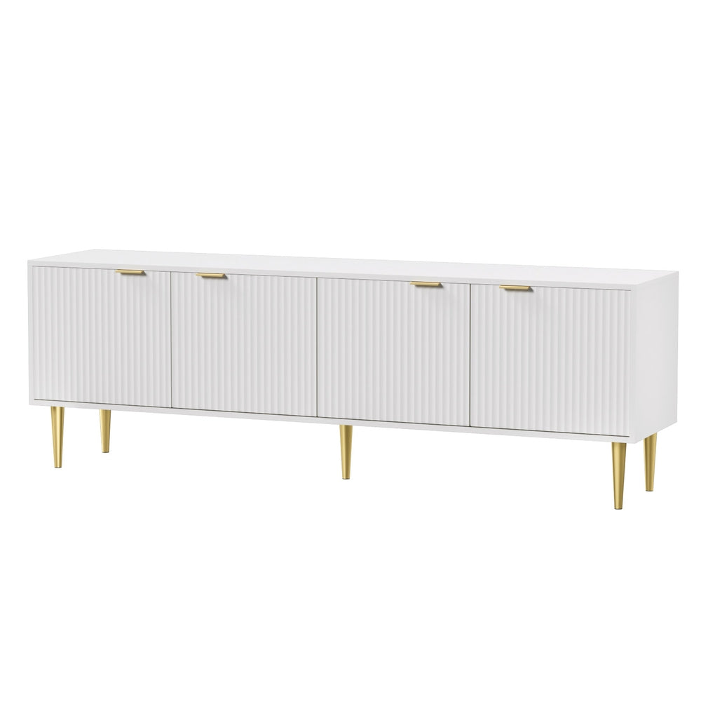 Artiss TV Cabinet Entertainment Unit Stand Storage 180CM White - Homecoze