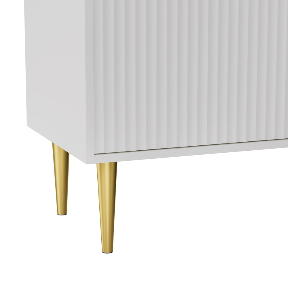 Artiss TV Cabinet Entertainment Unit Stand Storage 180CM White - Homecoze