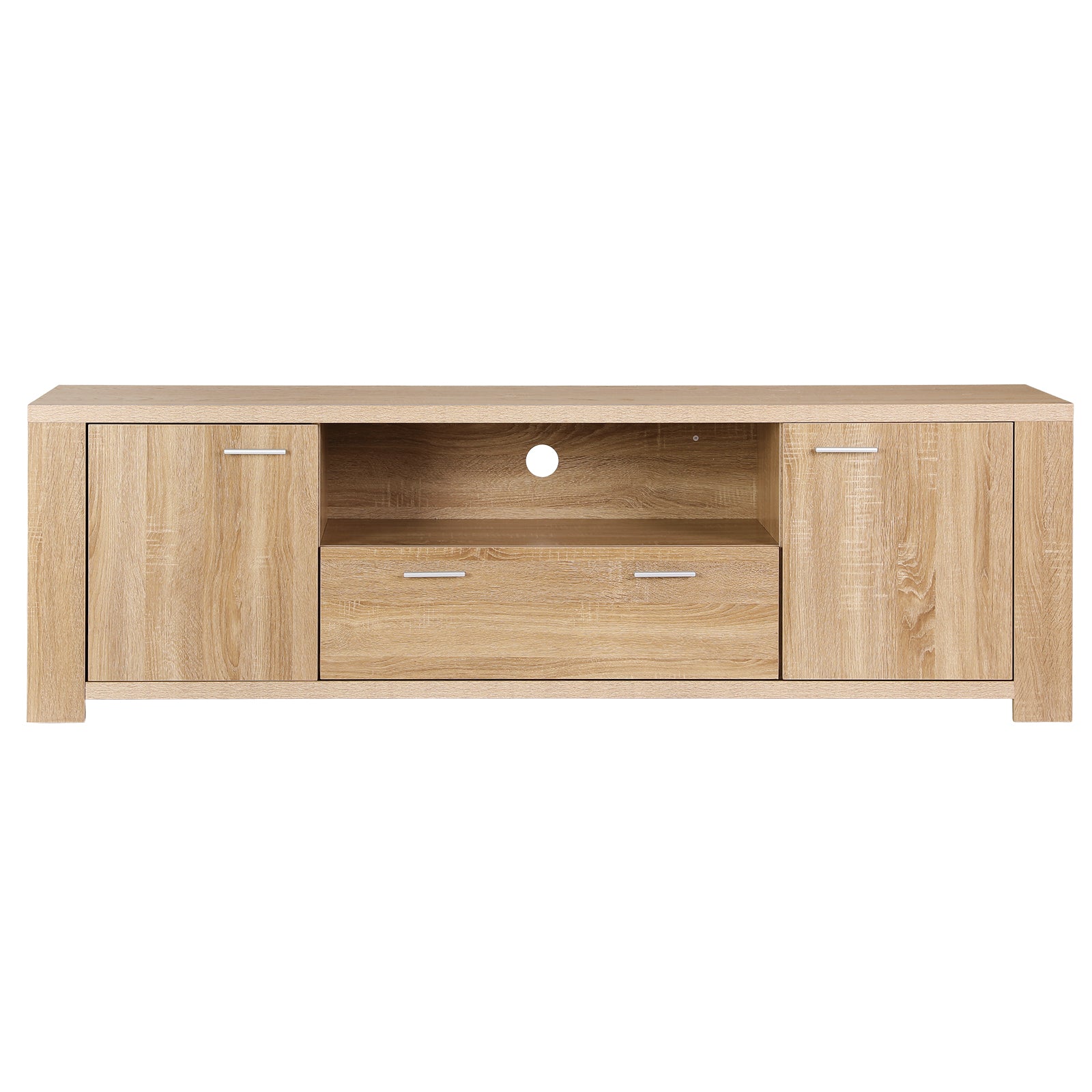 Artiss 180cm TV Unit Entertainment Unit Storage Drawer Cabinet Pine - Homecoze