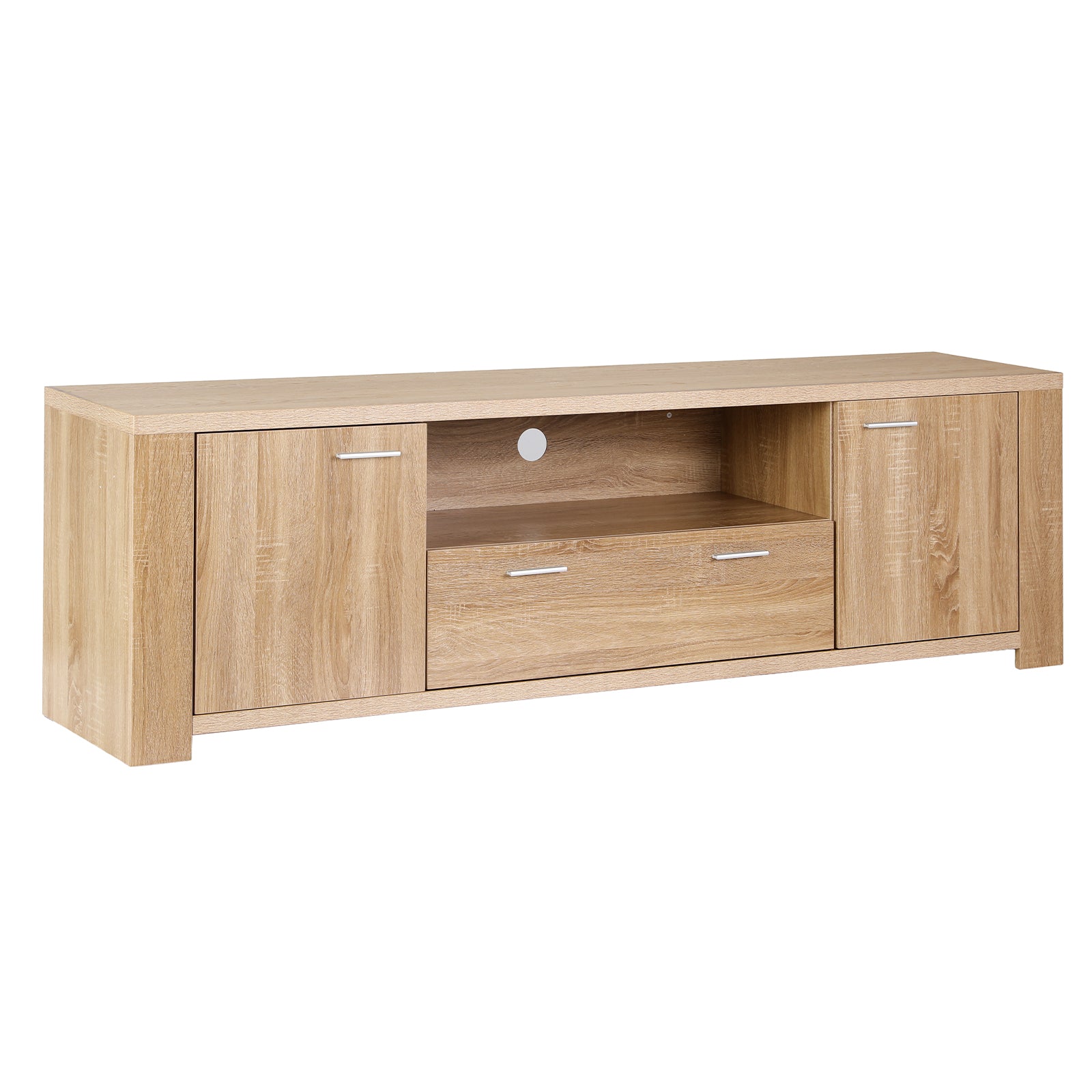 Artiss 180cm TV Unit Entertainment Unit Storage Drawer Cabinet Pine - Homecoze
