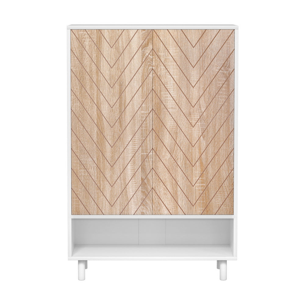Artiss Shoe Rack Cabinet 24 Pairs 6-tier White - Homecoze