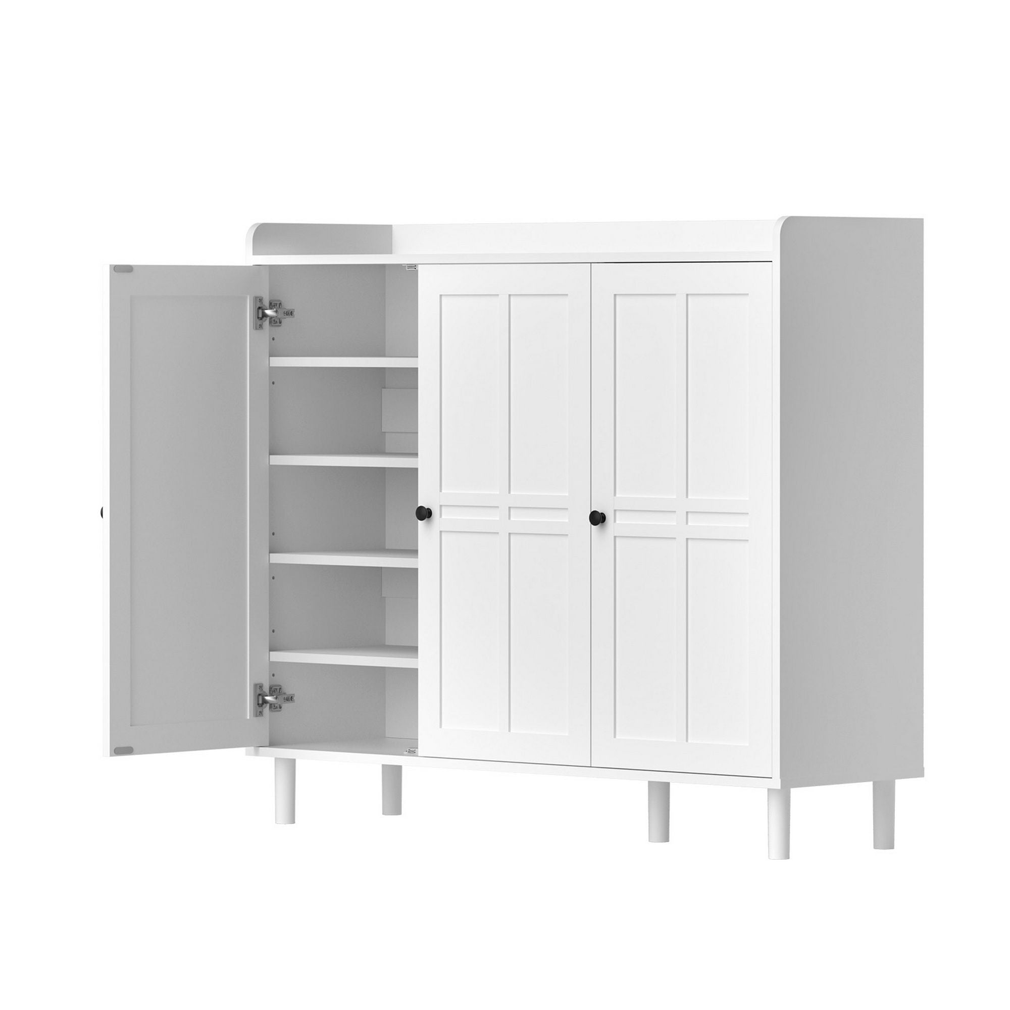 Artiss Shoe Rack Cabinet Storage Cupboard Adjustable Shelf White - Homecoze