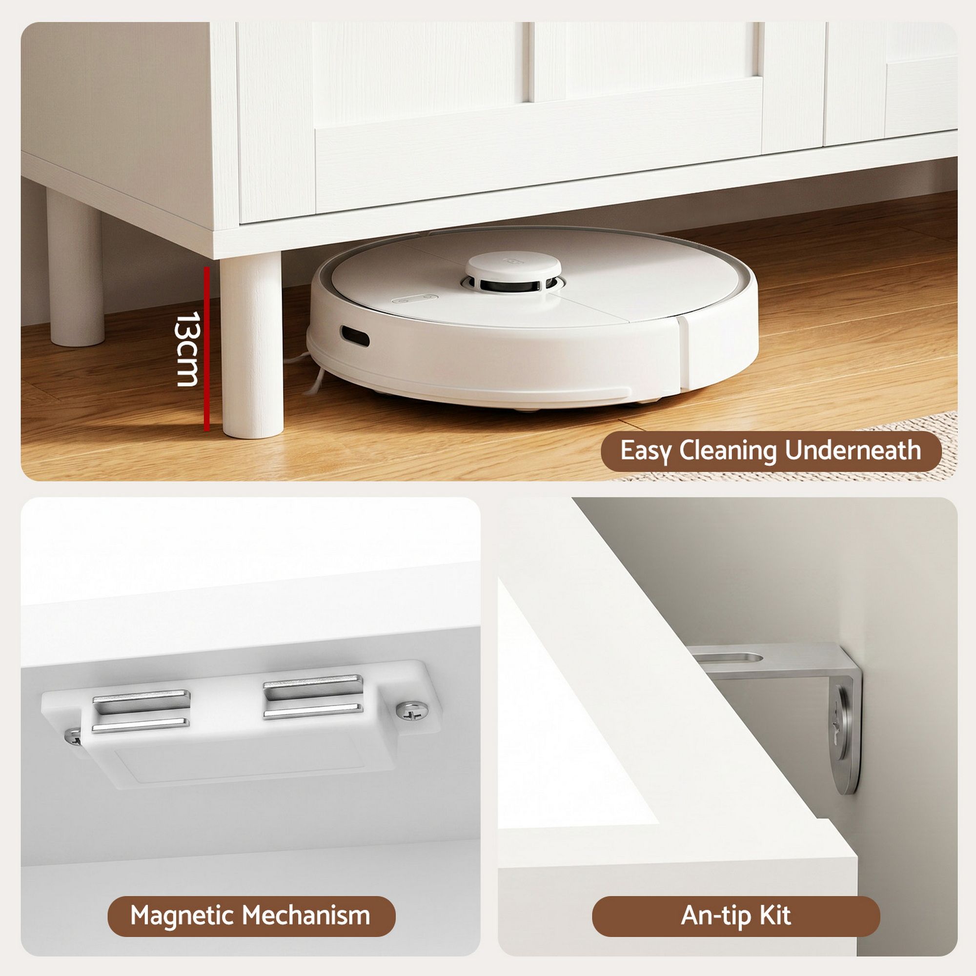 Artiss Shoe Rack Cabinet Storage Cupboard Adjustable Shelf White - Homecoze