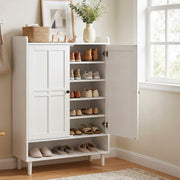 Artiss Shoe Rack Cabinet Storage Cupboard 3 Adjustable Shelves White - Homecoze