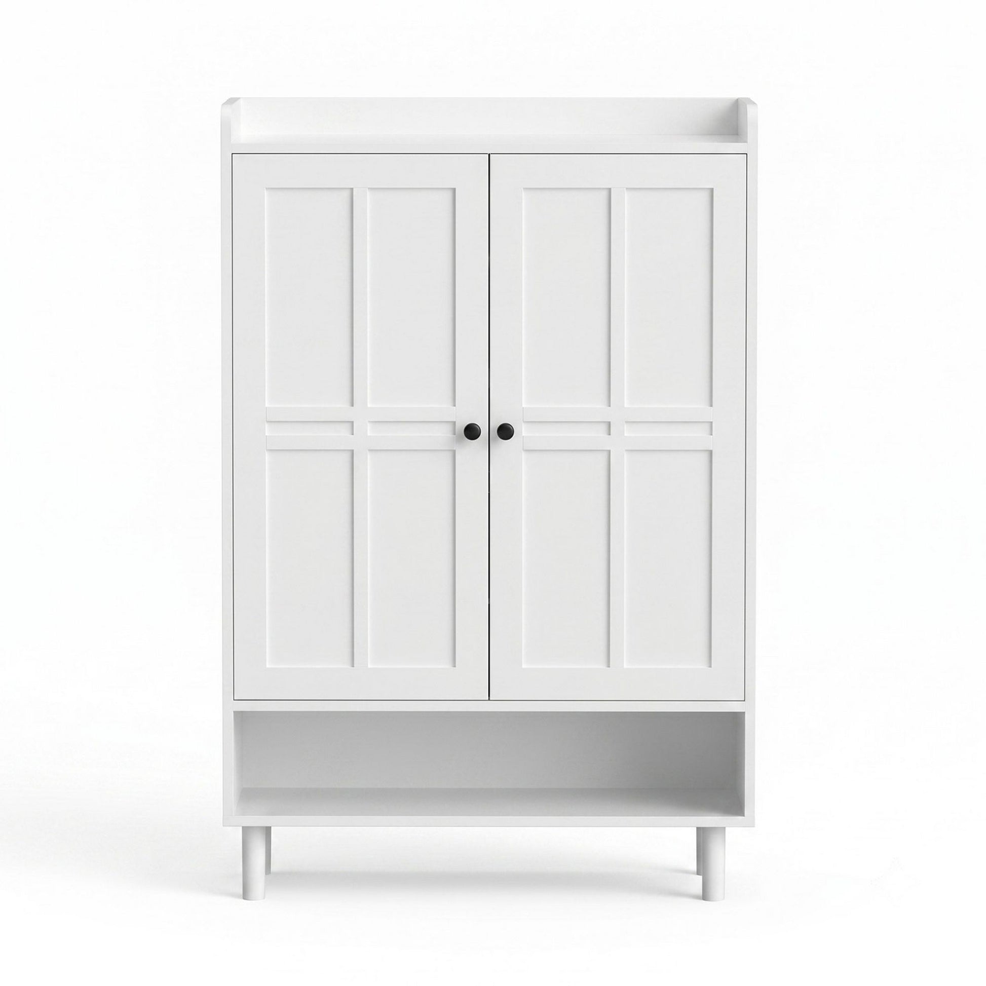 Artiss Shoe Rack Cabinet Storage Cupboard 3 Adjustable Shelves White - Homecoze