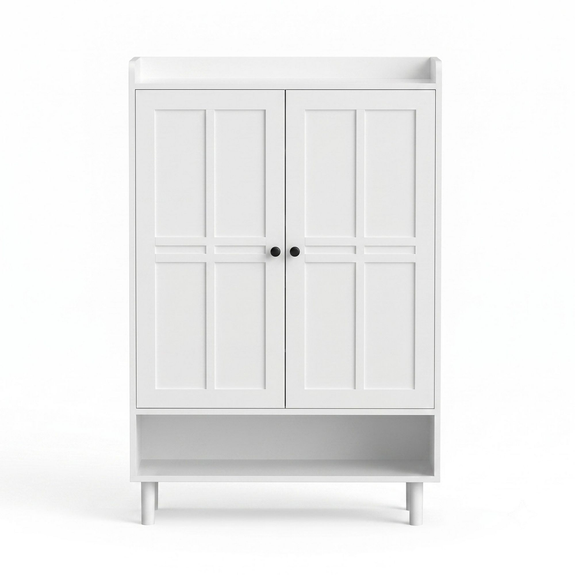 Artiss Shoe Rack Cabinet Storage Cupboard 3 Adjustable Shelves White - Homecoze