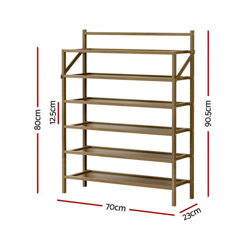 Artiss Shoe Rack 6-tier 18 Pairs Foldable - Homecoze