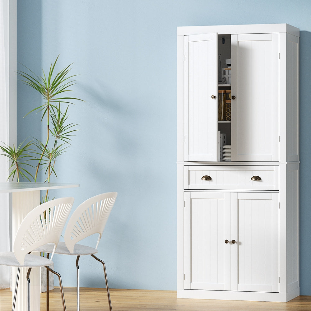 Buffet Sideboard Storage Cupboard - White - Homecoze