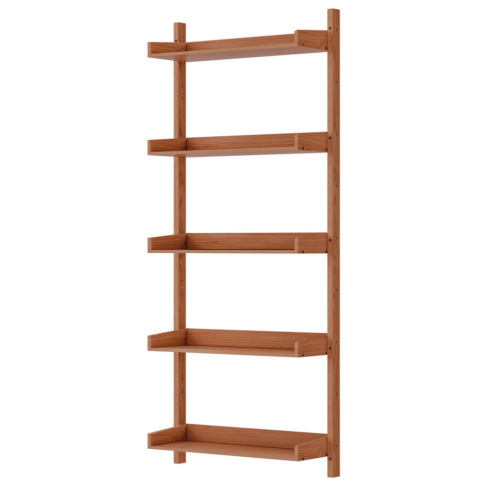Floating Bookshelf Modern Wall Display Shelf - Oak - Homecoze