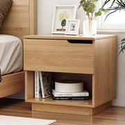 Artiss Bedside Table 1 Drawer 1 Shelf Nightstand Pine - Homecoze