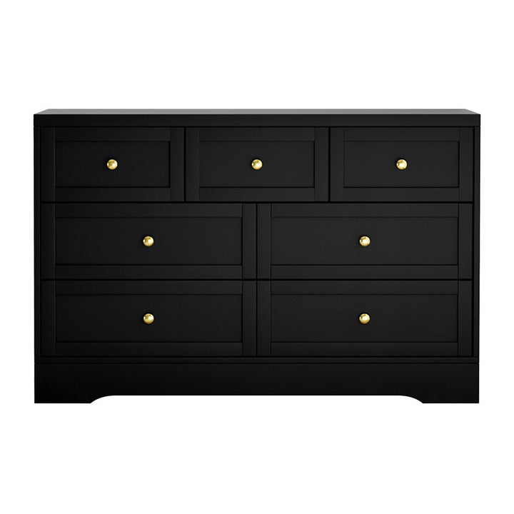 Compact Lowboy Chest of Drawers - Black - Homecoze