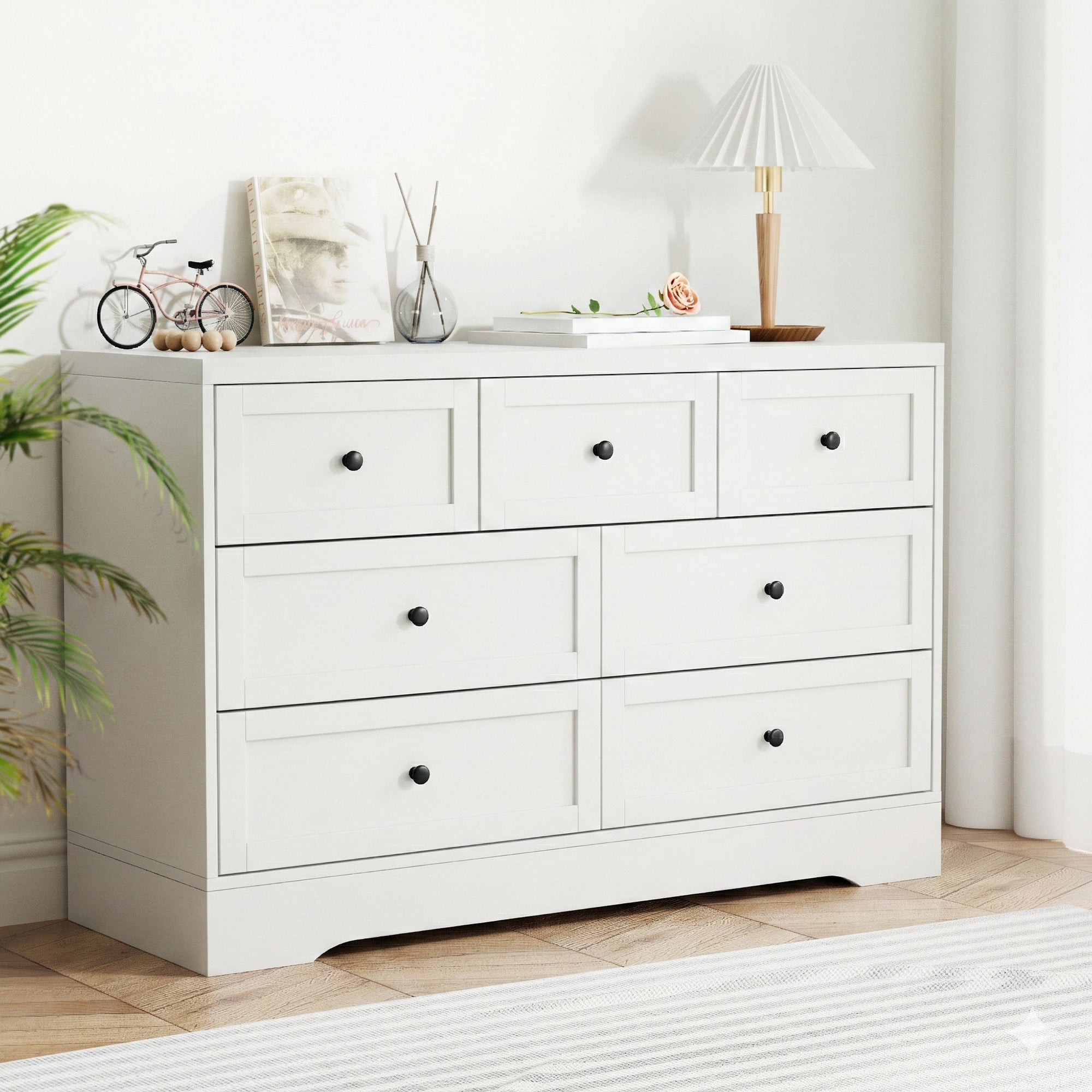 Kade Dresser Chest of Drawers – White - Homecoze