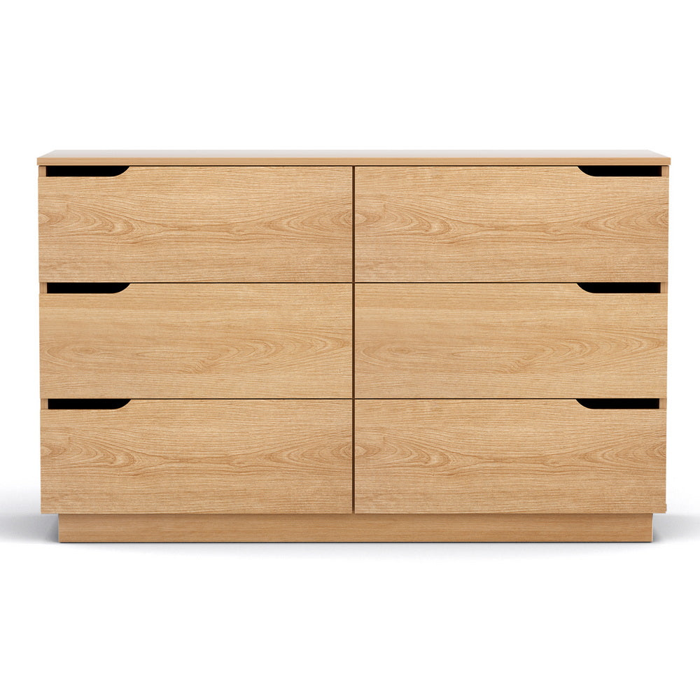 Artiss 6 Chest of Drawers Dresser Table Pine - Homecoze
