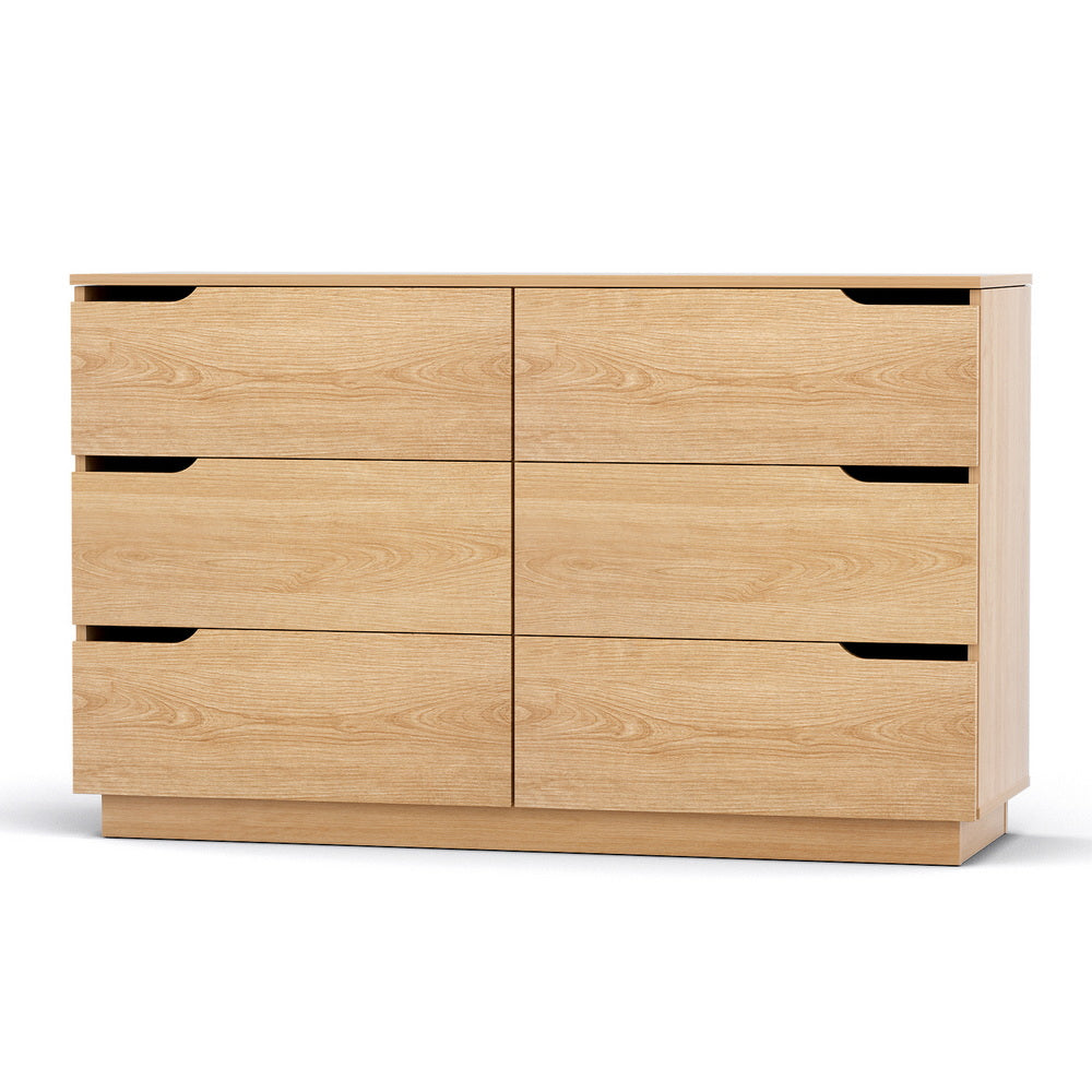 Artiss 6 Chest of Drawers Dresser Table Pine - Homecoze
