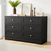 Artiss 6 Chest of Drawers Tallboy Cabinet - LEIF Black - Homecoze