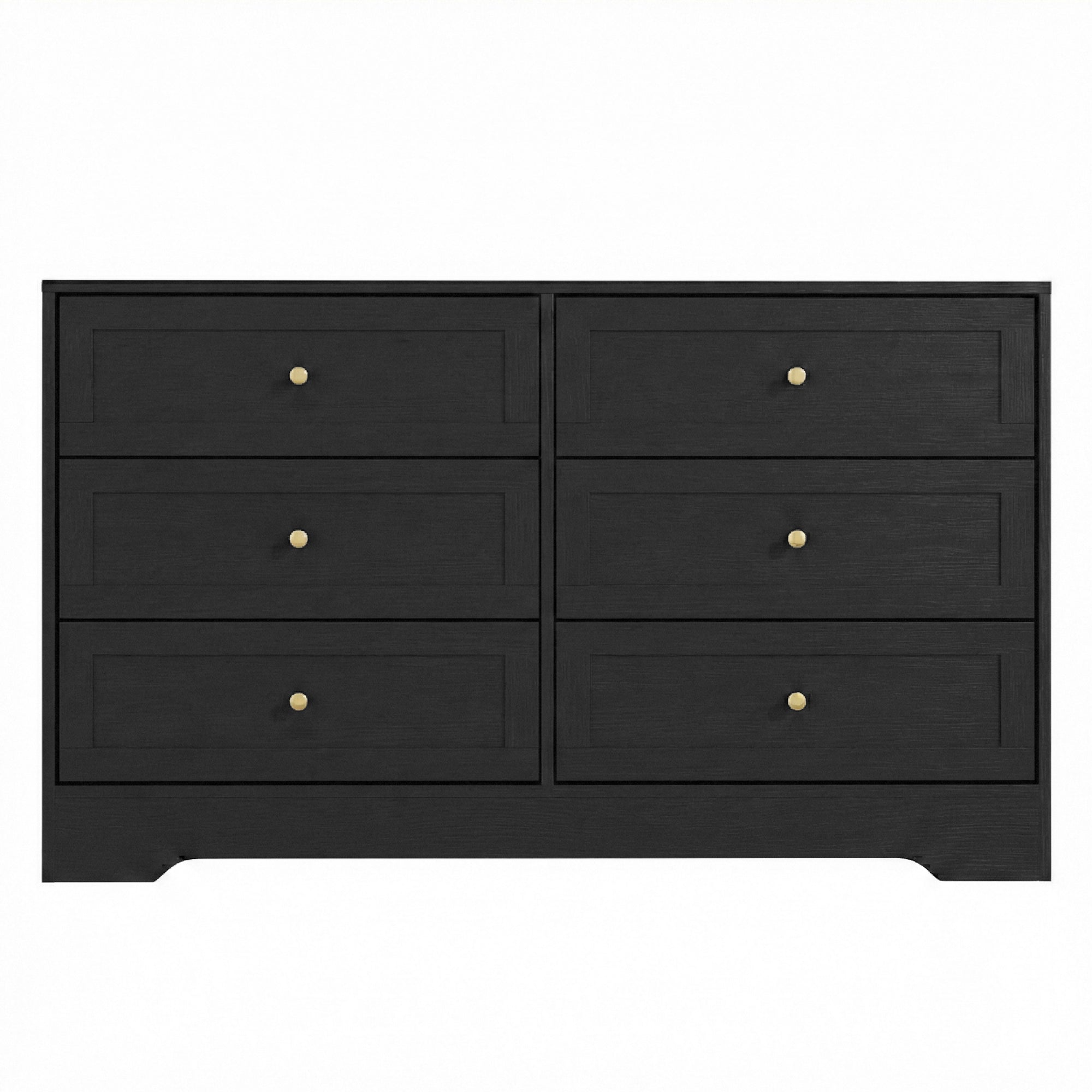 Artiss 6 Chest of Drawers Tallboy Cabinet - LEIF Black - Homecoze
