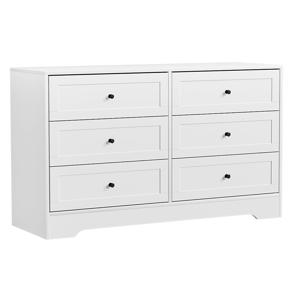 Modern European Style Chest of Drawers Lowboy Dresser - White - Homecoze
