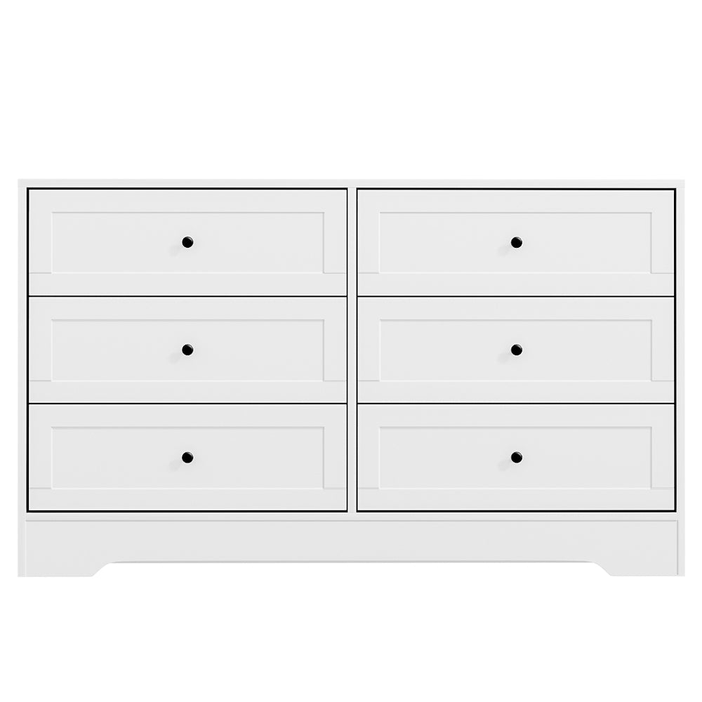 Modern European Style Chest of Drawers Lowboy Dresser - White - Homecoze