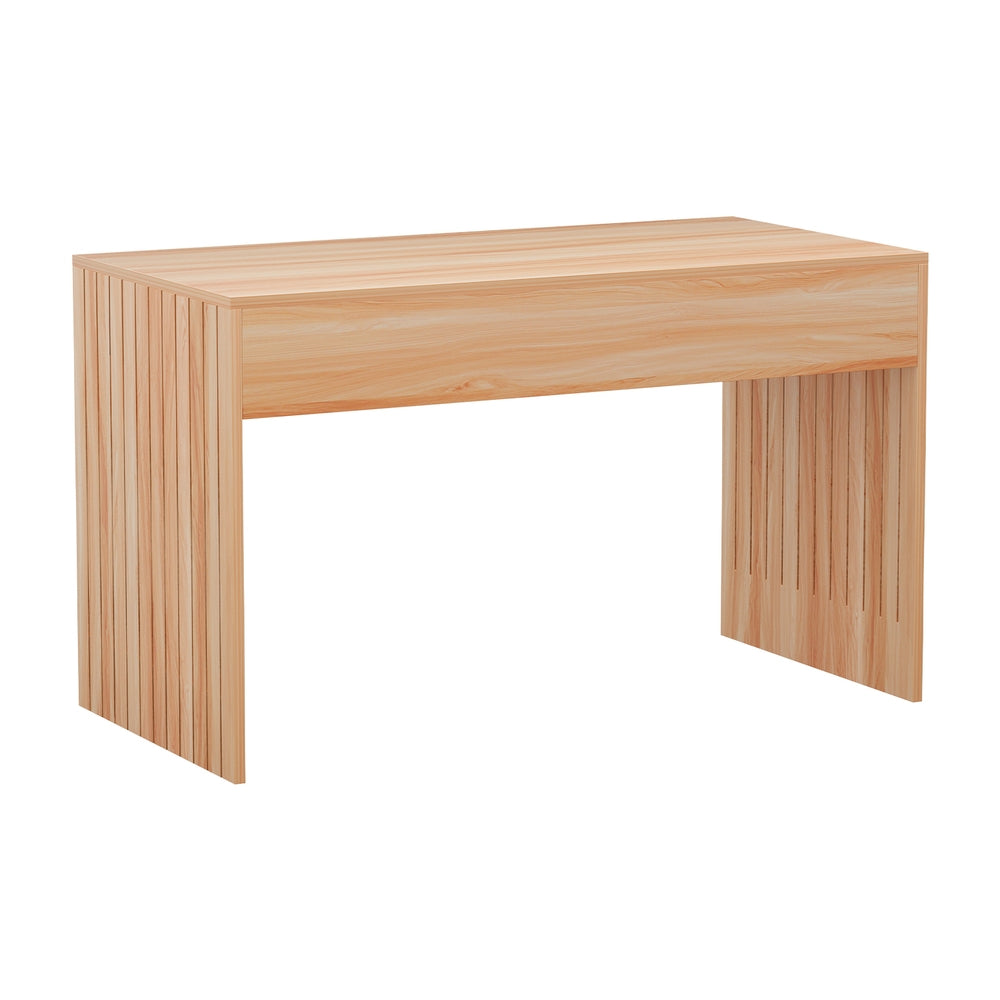 Fluted Sides Coffee Table 100cm - Pine - Homecoze